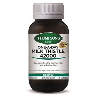 Thompson's 汤普森 护肝清肝 奶蓟草 42000毫克 60粒